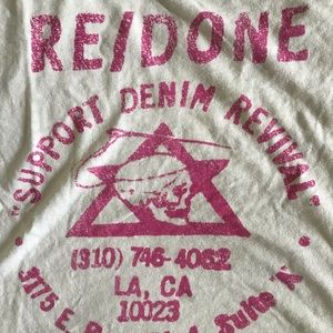 Re/Done short sleeve graphic tee